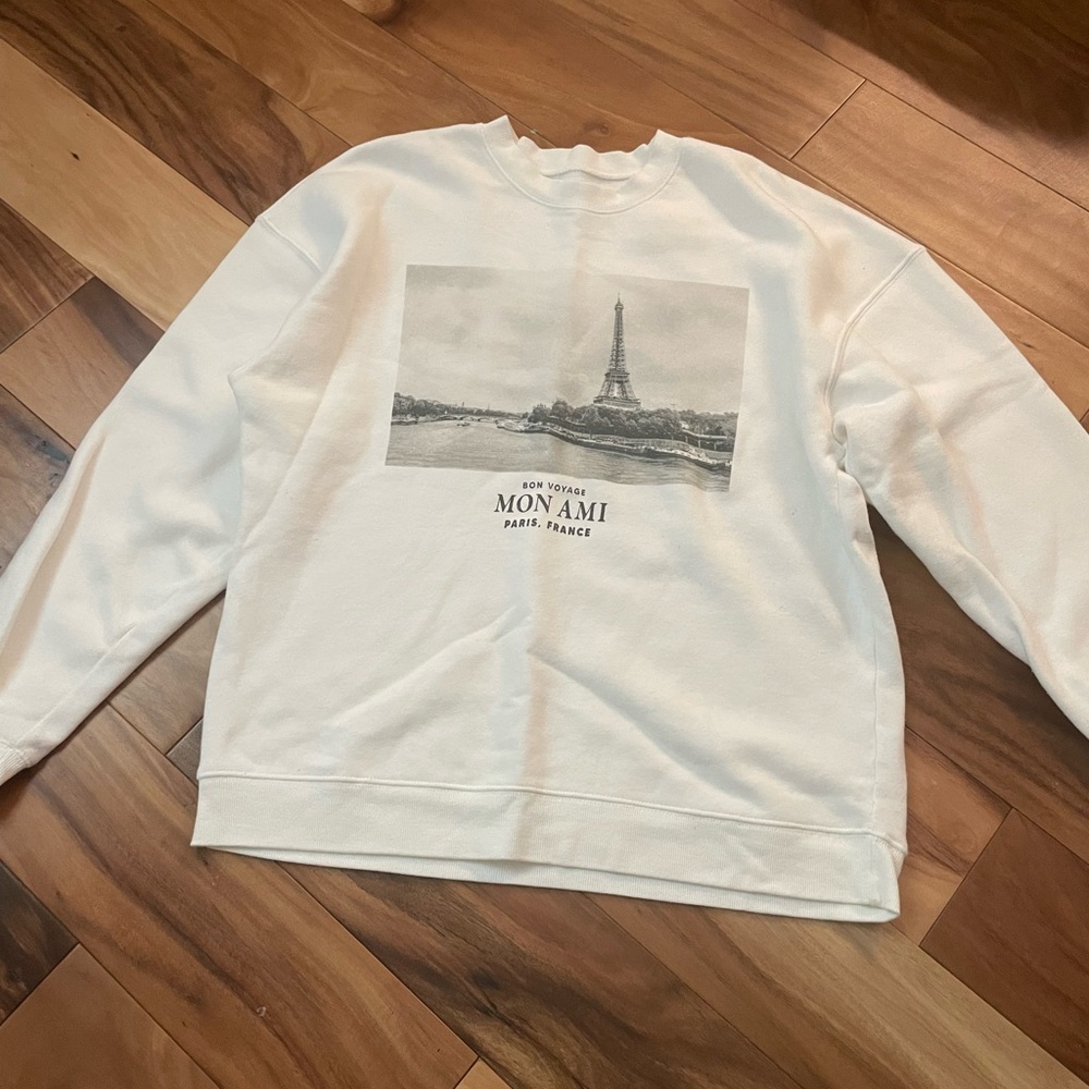 Grayson Threads White Mon Ami Crewneck Sweater